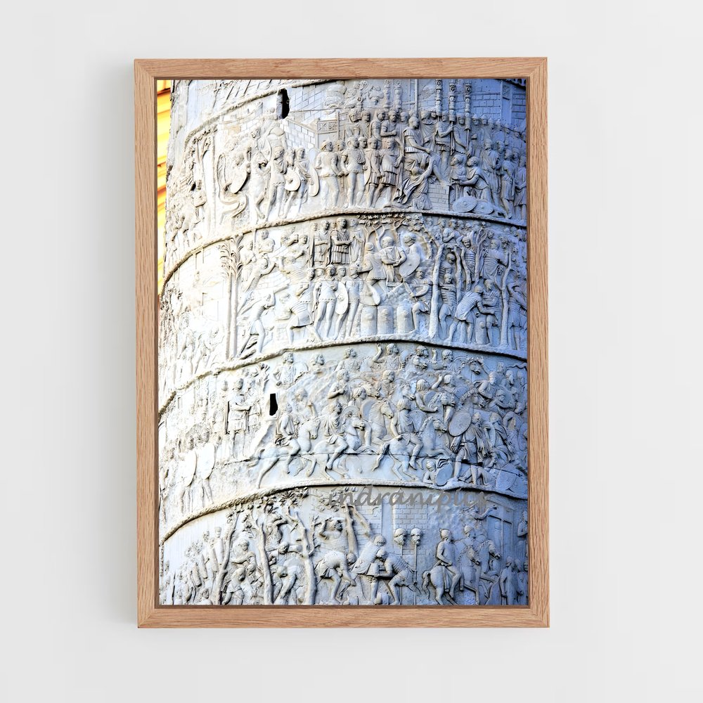 ap-trajan column reliefs-7 cadre Bois clair