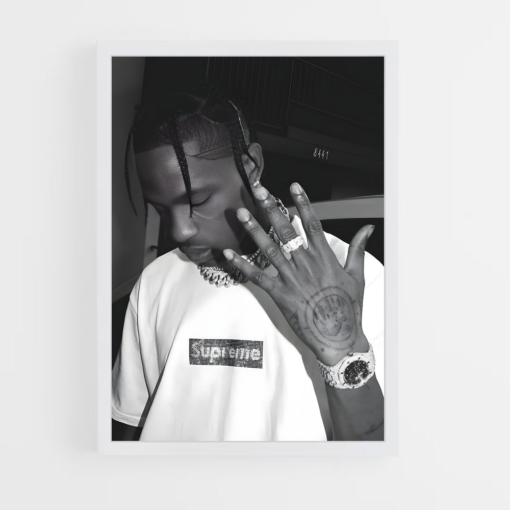 ap-travis scott-1 cadre Blanc