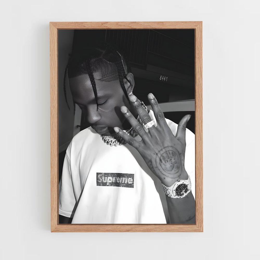 ap-travis scott-1 cadre Bois clair