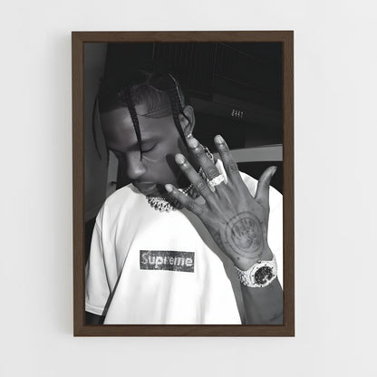 ap-travis scott-1 cadre Bois foncé