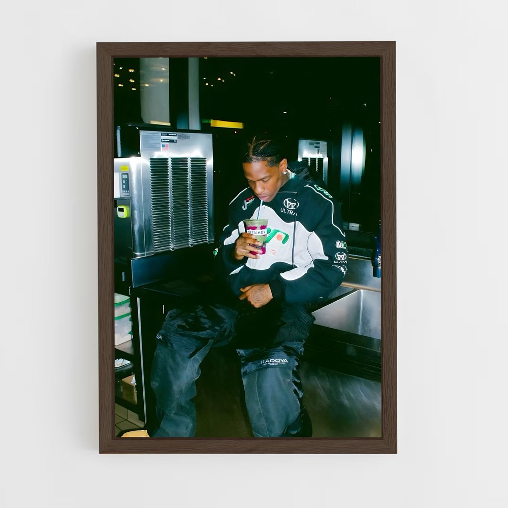 ap-travis scott-12 cadre Bois foncé