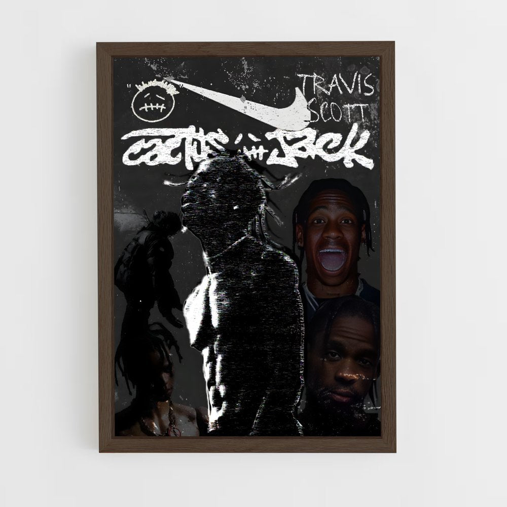 ap-travis scott-2 cadre Bois foncé