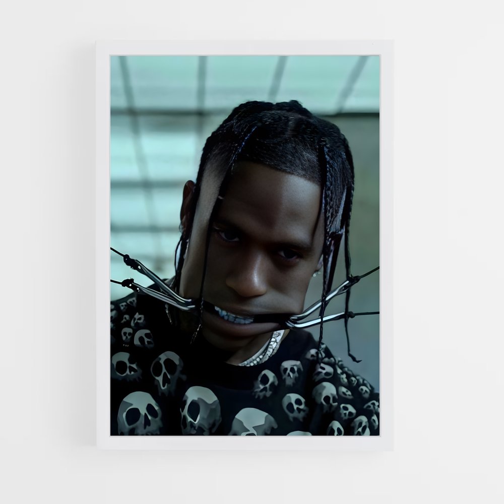 ap-travis scott-9 cadre Blanc