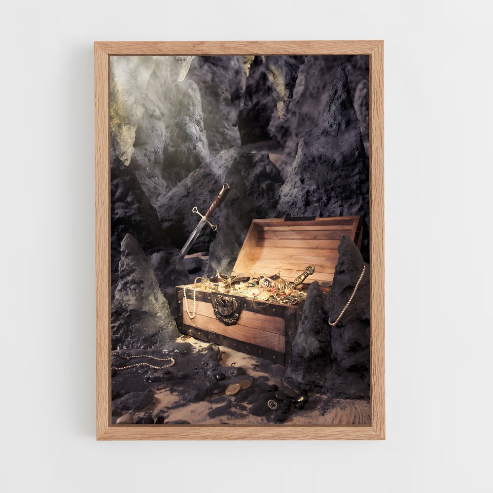 ap-treasure chest-2 cadre Bois clair