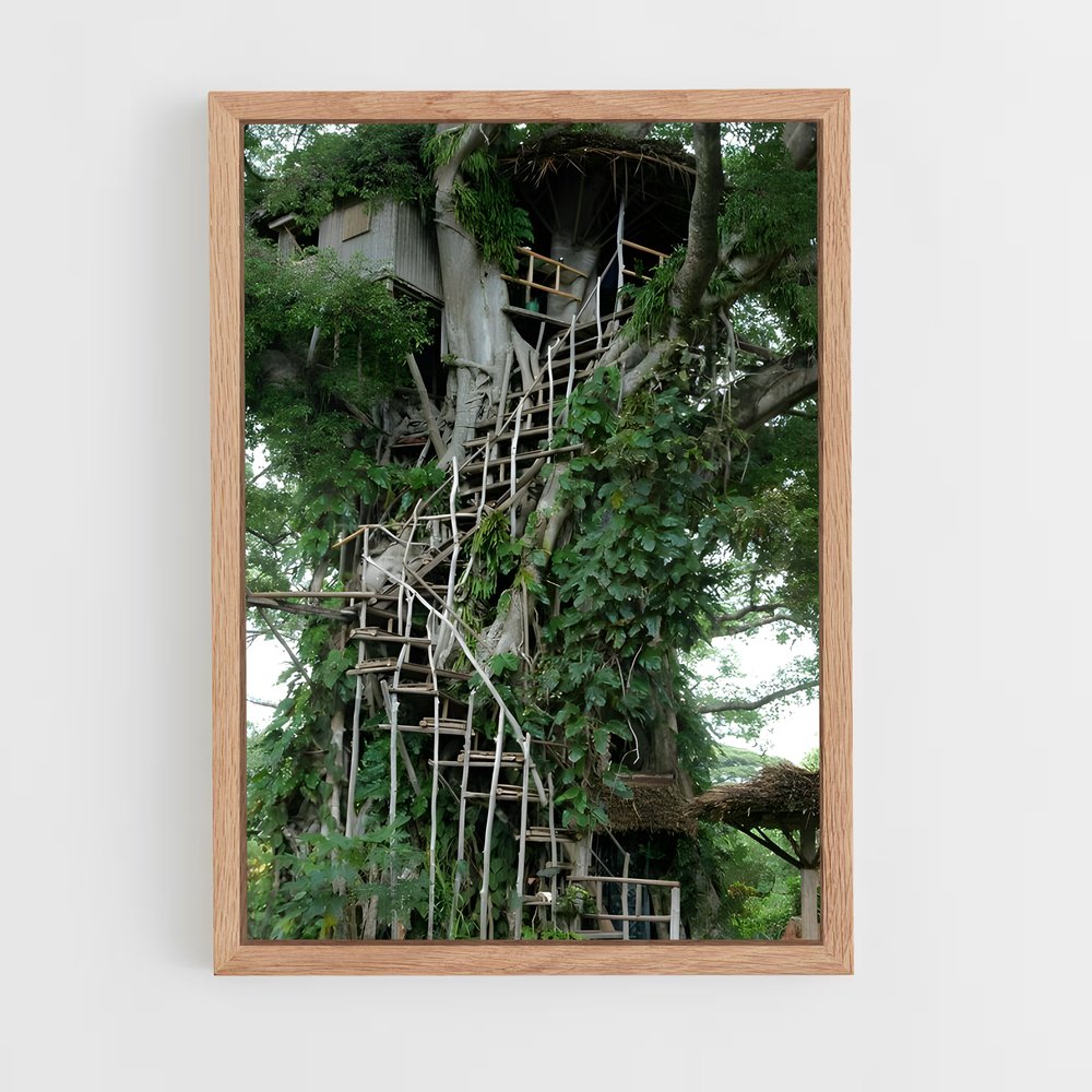 ap-tree canopy-4 cadre Bois clair