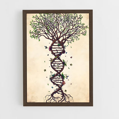 ap-tree of life-3 cadre Bois foncé