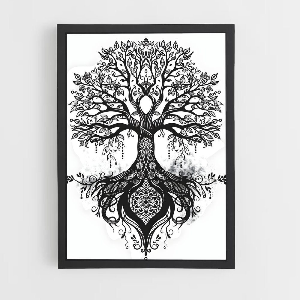 ap-tree of life-4 cadre Noir