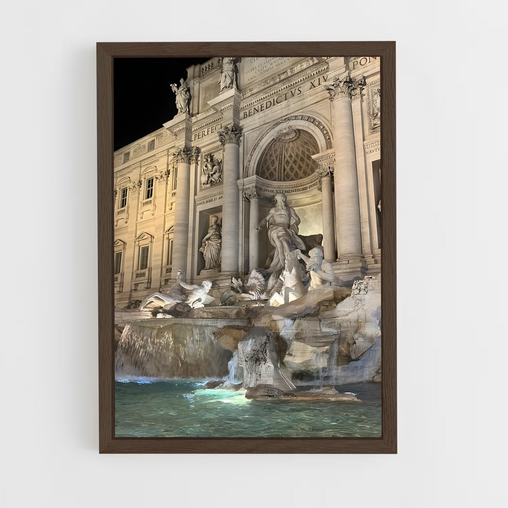 ap-trevi fountain-1 cadre Bois foncé