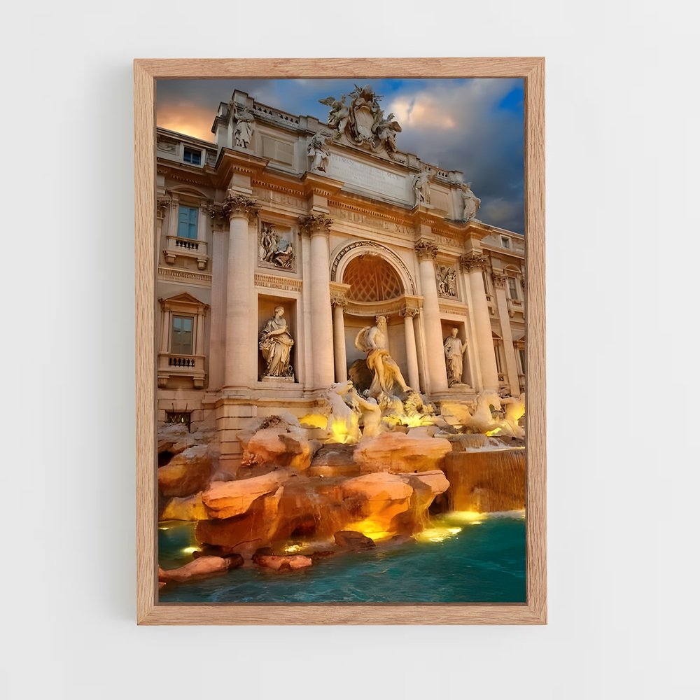ap-trevi fountain-3 cadre Bois clair