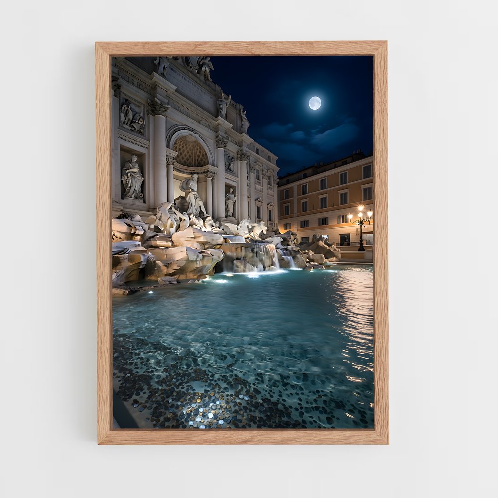 ap-trevi fountain-5 cadre Bois clair