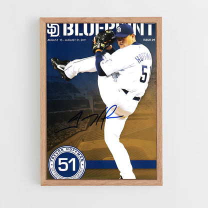 ap-trevor hoffman-3 cadre Bois clair