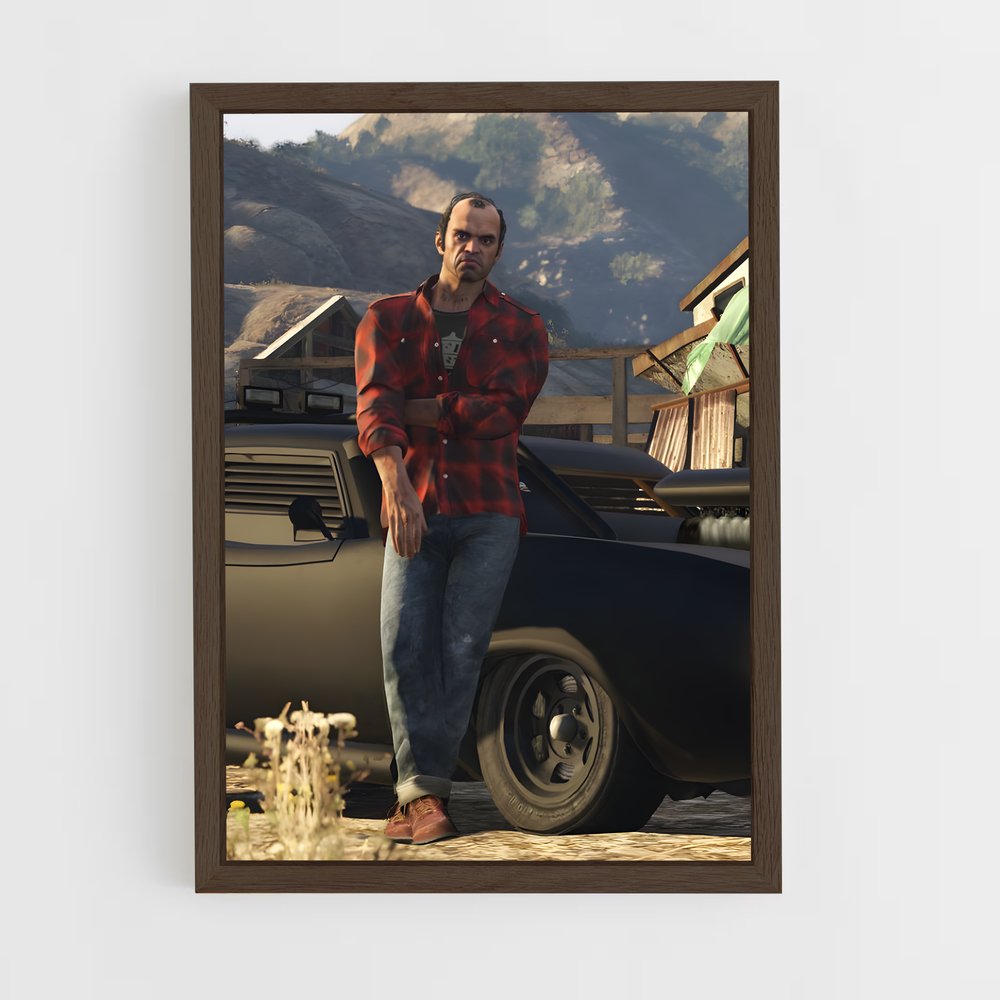 ap-trevor philips-2 cadre Bois foncé