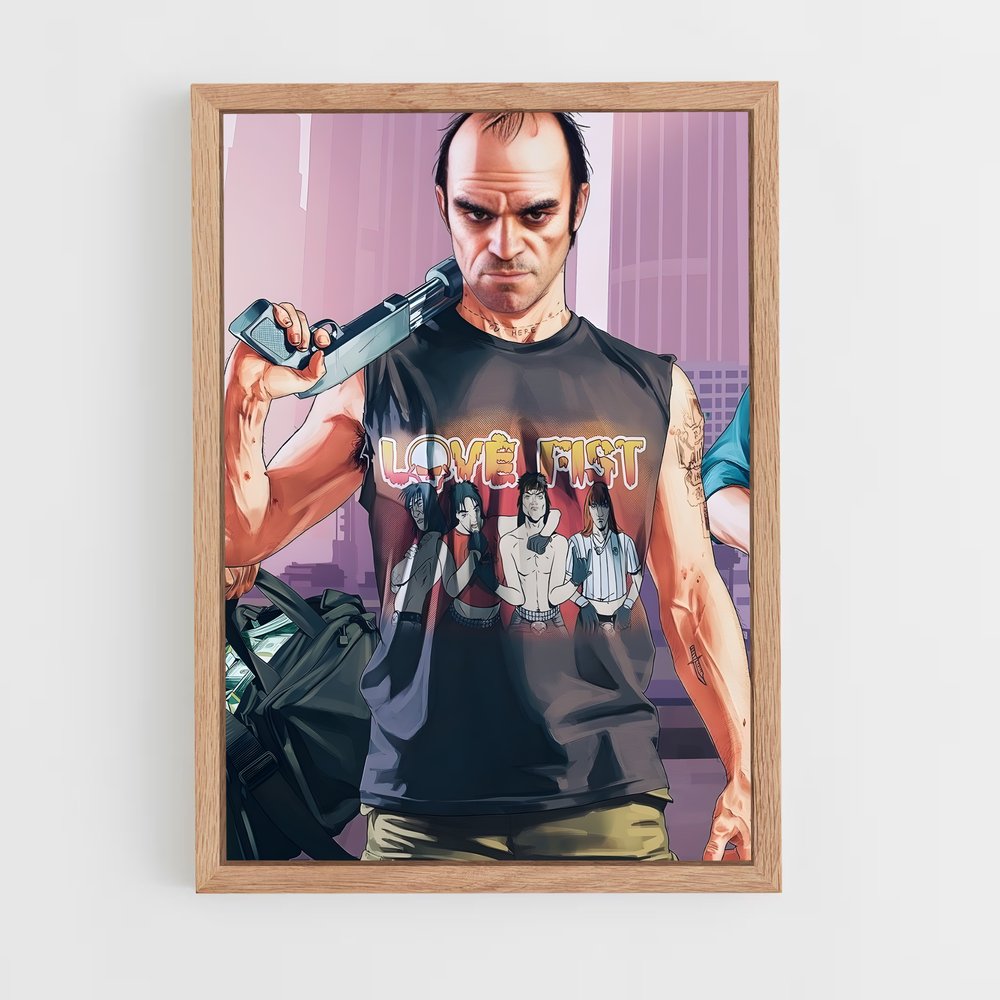 ap-trevor philips-3 cadre Bois clair