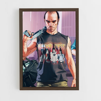 ap-trevor philips-3 cadre Bois foncé