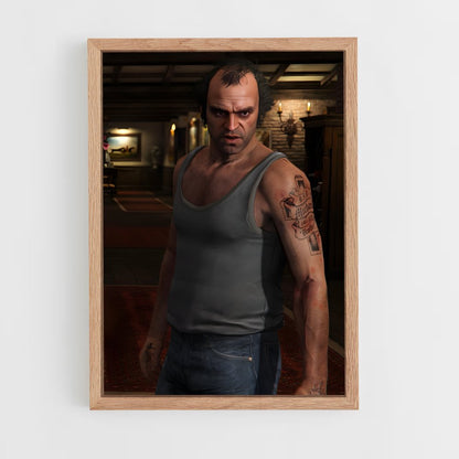 ap-trevor philips-4 cadre Bois clair