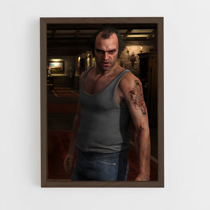 ap-trevor philips-4 cadre Bois foncé