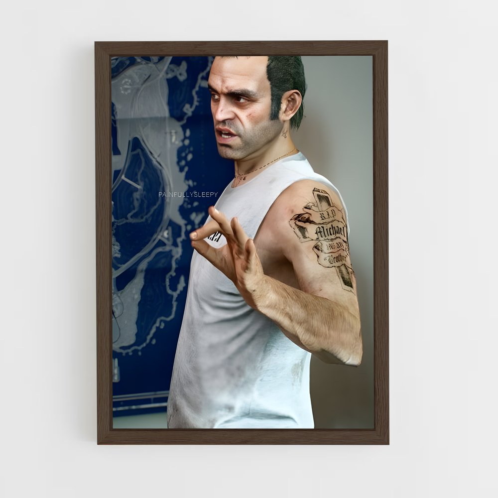 ap-trevor philips-5 cadre Bois foncé