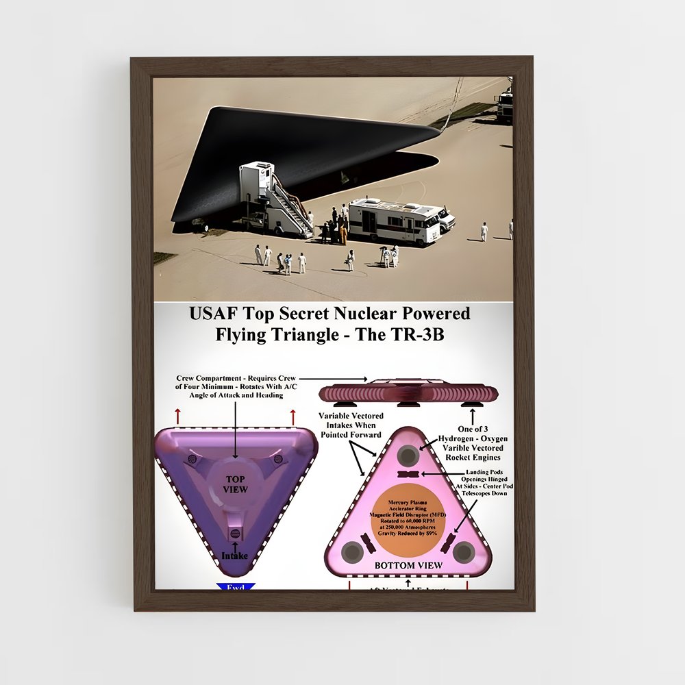 ap-triangle ufo-1 cadre Bois foncé