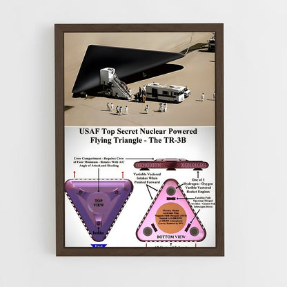 ap-triangle ufo-1 cadre Bois foncé