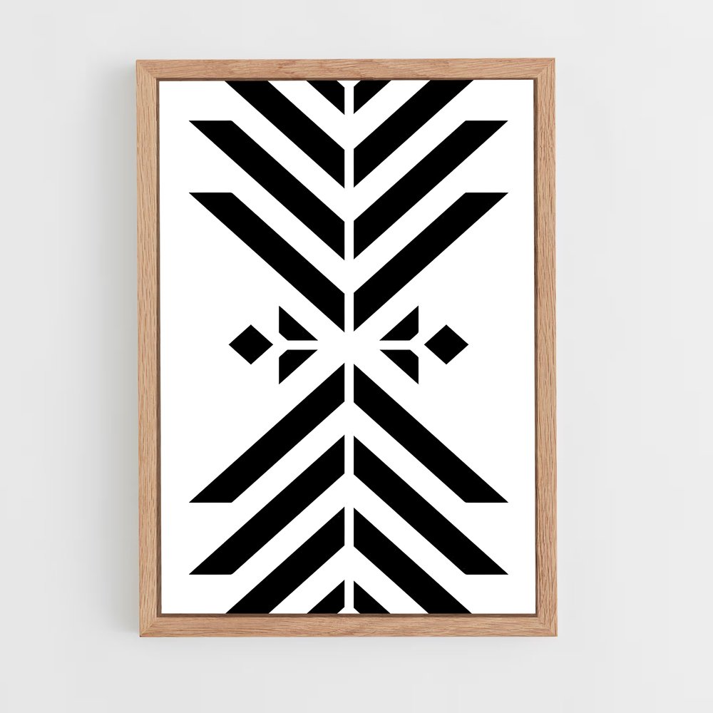 ap-tribal patterns-5 cadre Bois clair