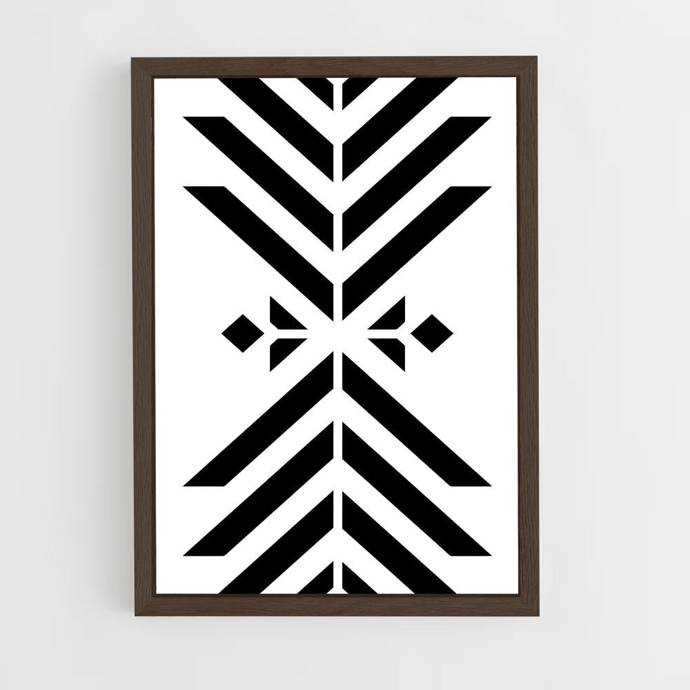 ap-tribal patterns-5 cadre Bois foncé