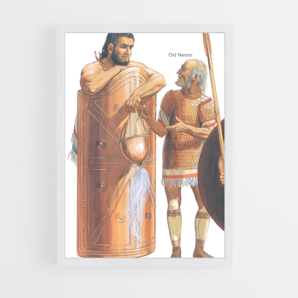 ap-trojan war-3 cadre Blanc
