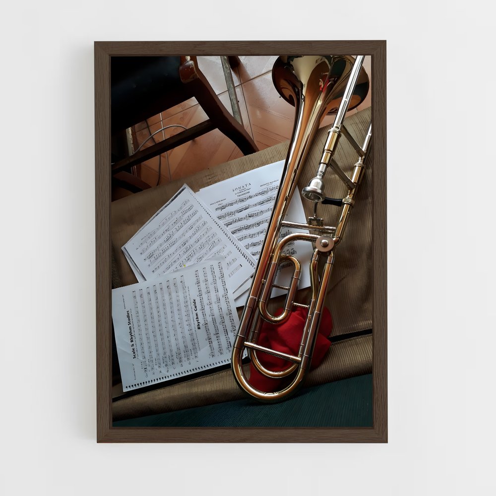 ap-trombone-1 cadre Bois foncé
