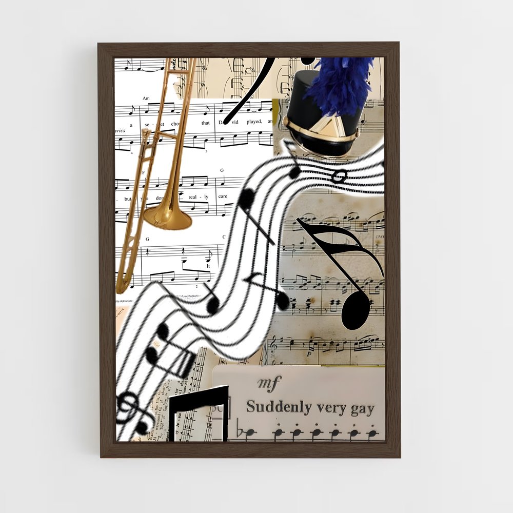 ap-trombone-3 cadre Bois foncé