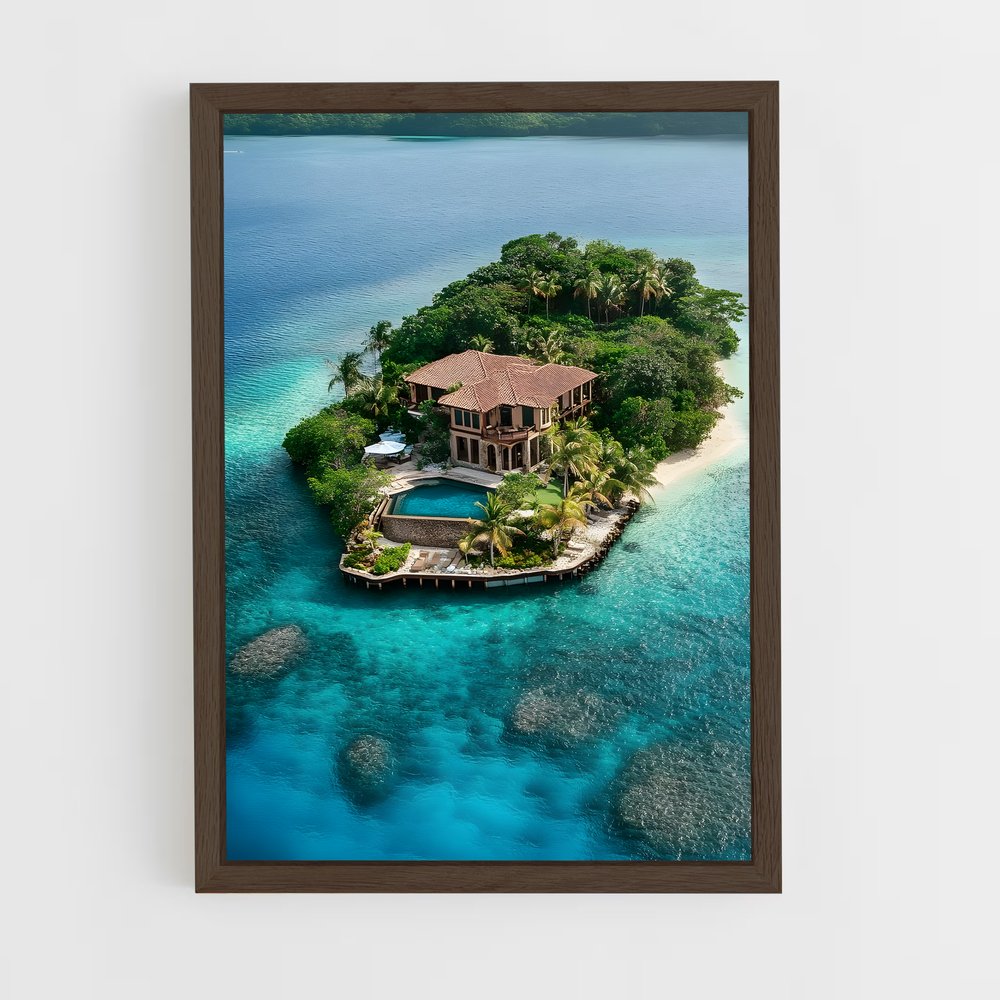 ap-tropical islands-10 cadre Bois foncé