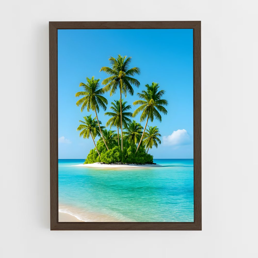 ap-tropical islands-2 cadre Bois foncé