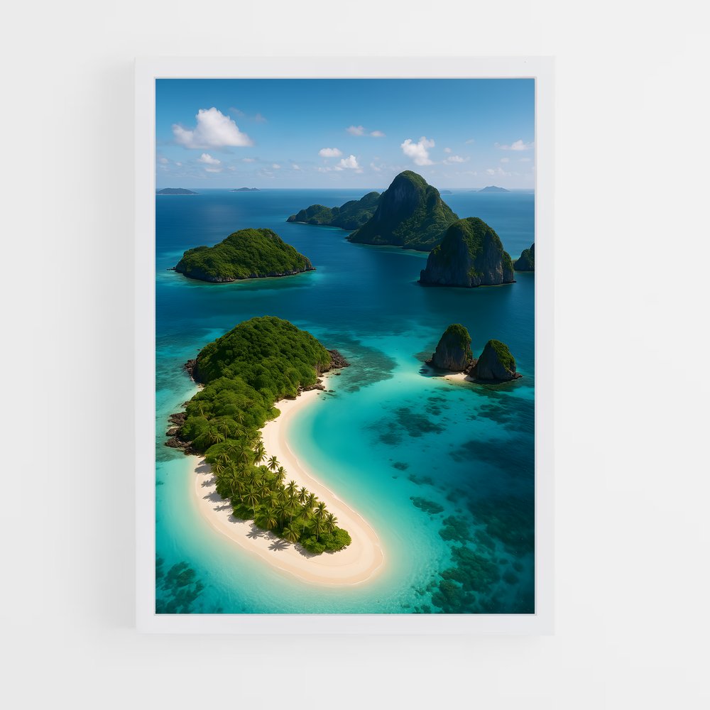 ap-tropical islands-3 cadre Blanc