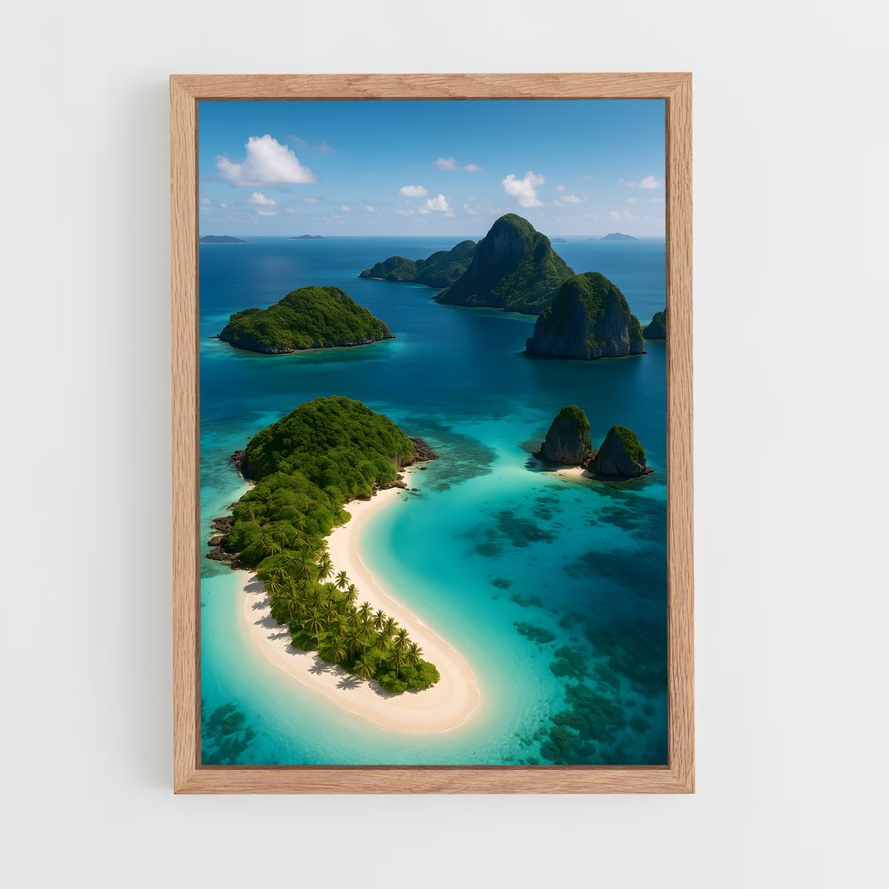 ap-tropical islands-3 cadre Bois clair