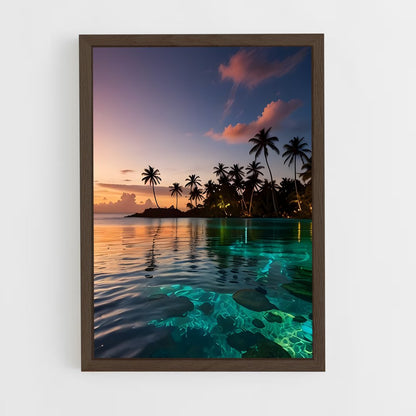 ap-tropical islands-5 cadre Bois foncé