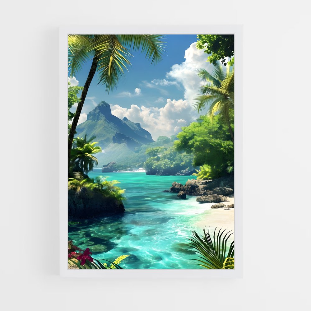 ap-tropical islands-6 cadre Blanc