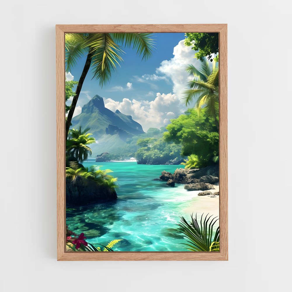 ap-tropical islands-6 cadre Bois clair