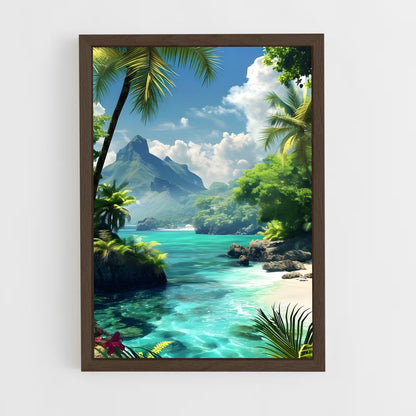 ap-tropical islands-6 cadre Bois foncé