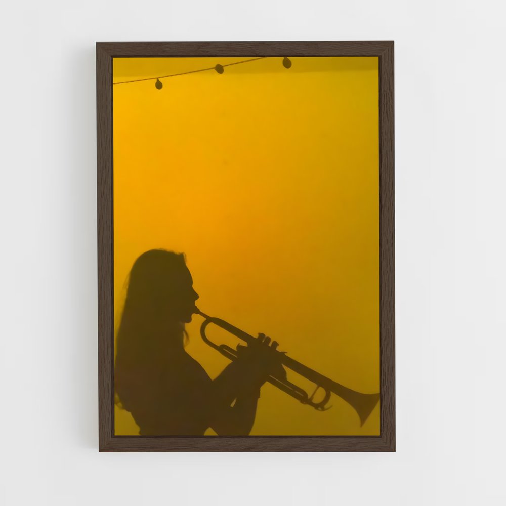 ap-trumpet-3 cadre Bois foncé