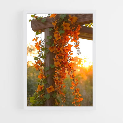 ap-trumpet vine-1 cadre Blanc