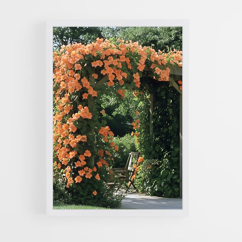ap-trumpet vine-5 cadre Blanc