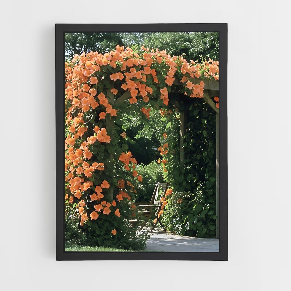 ap-trumpet vine-5 cadre Noir