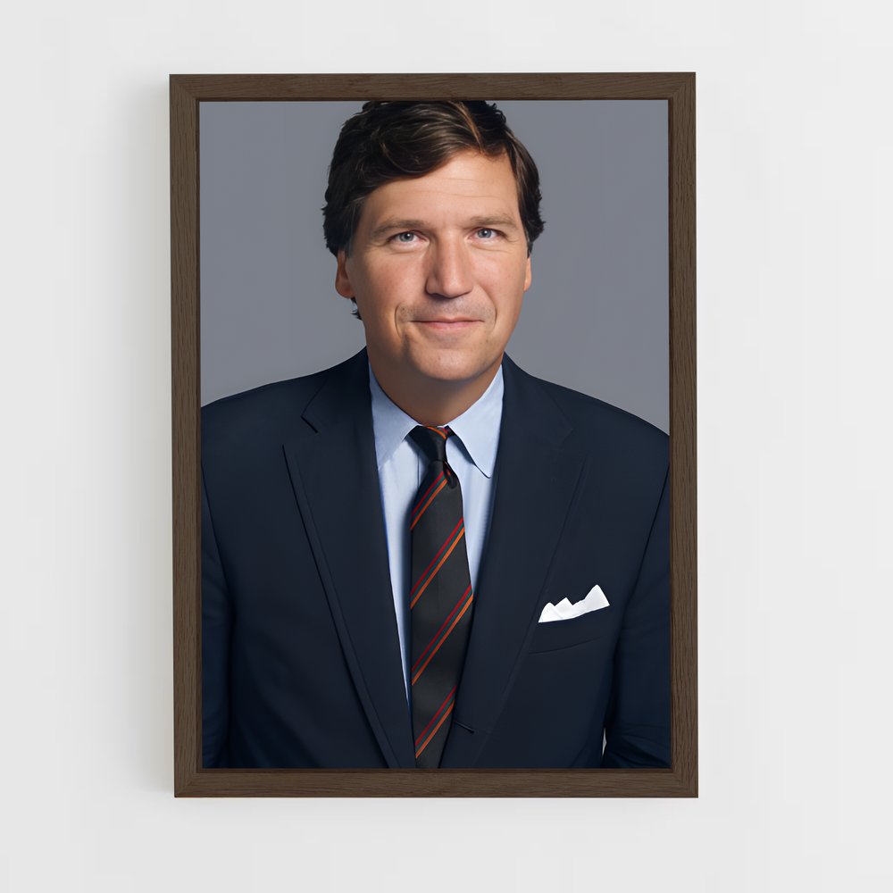 ap-tucker carlson-5 cadre Bois foncé