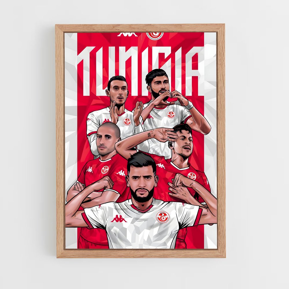 ap-tunisia national football team-2 cadre Bois clair
