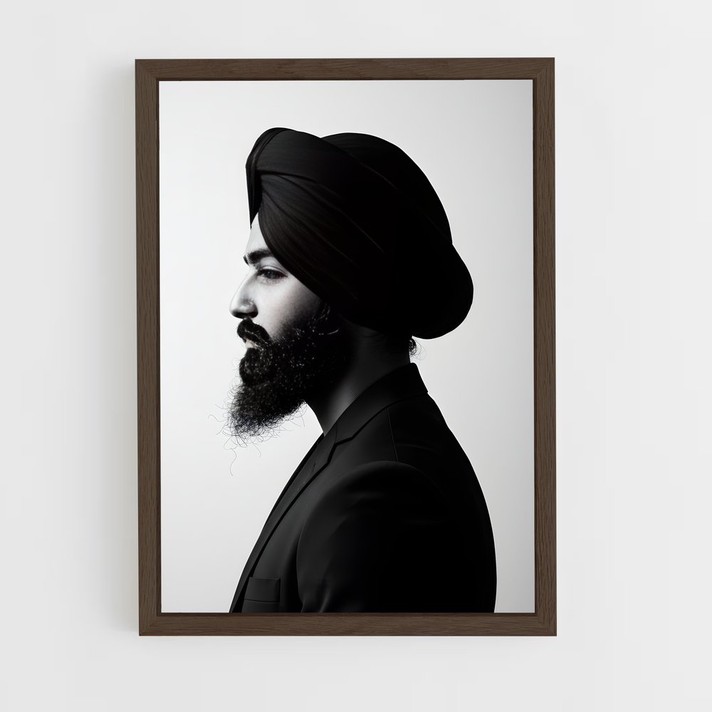 ap-turban-7 cadre Bois foncé