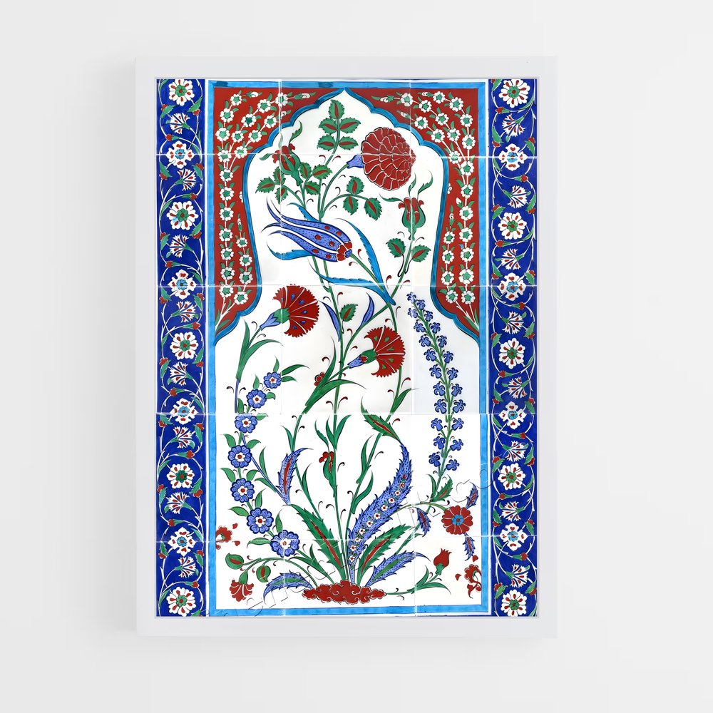 ap-turkish patterns-3 cadre Blanc