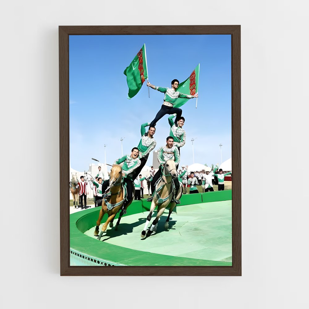 ap-turkmenistan national football team-1 cadre Bois foncé