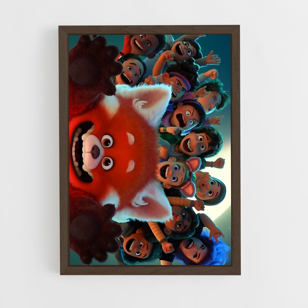 ap-turning red-2 cadre Bois foncé