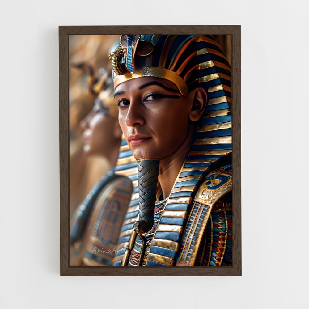 ap-tutankhamun-2 cadre Bois foncé