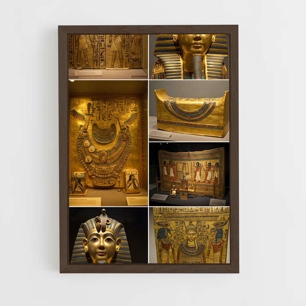ap-tutankhamun-3 cadre Bois foncé