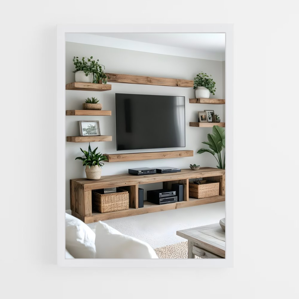 ap-tv stand-1 cadre Blanc