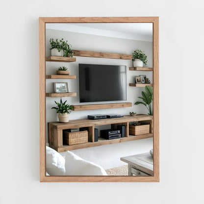 ap-tv stand-1 cadre Bois clair